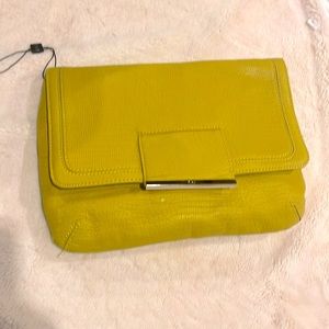 R + J large yellow clutch